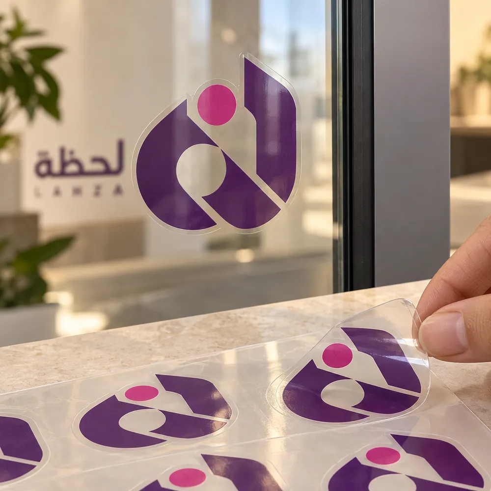 استكر شفاف